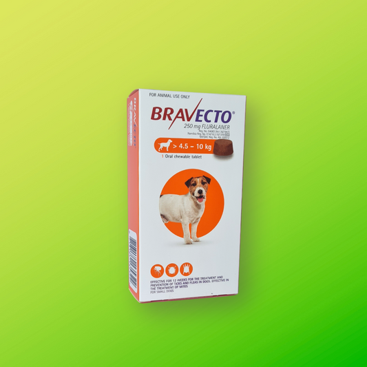 Bravecto Chewable Tick & Flea Tablet for Small Dogs (4.5 to 10kg) - 1 Tablet