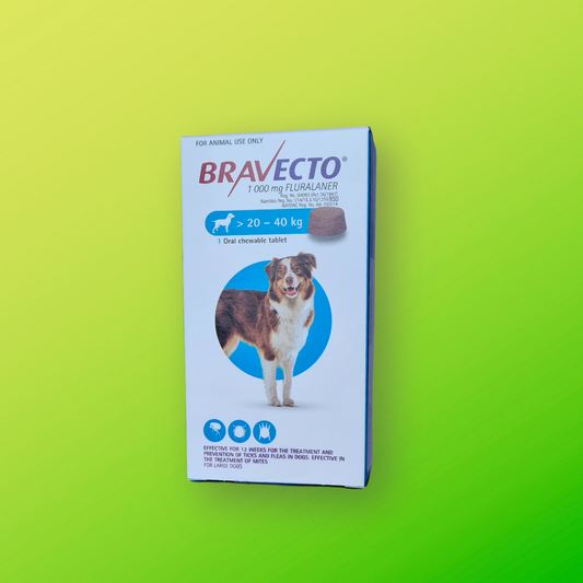 Bravecto Chewable Tick & Flea Tablet for Large Dogs (20 to 40kg) - 1 Tablet
